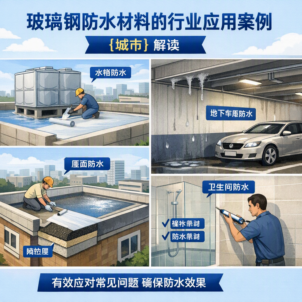 玻璃钢防水材料的行业应用案例,三明解读